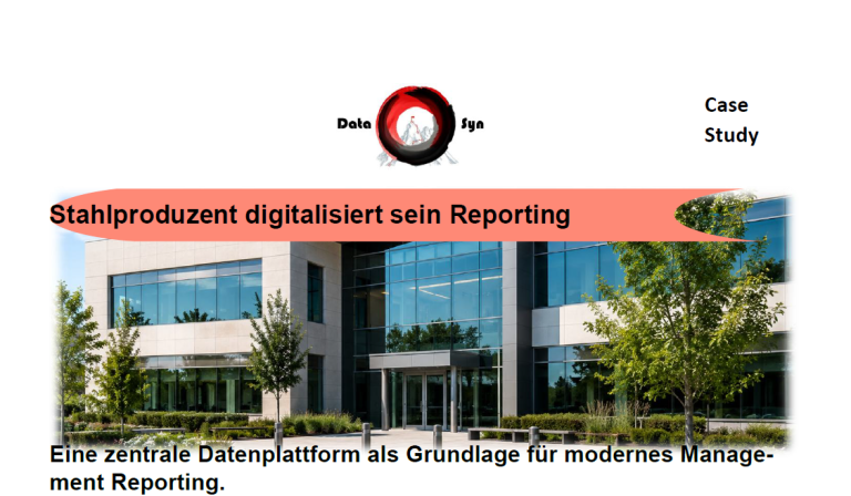 Deckblatt: Stahlproduzent digitalisiert sein Reporting